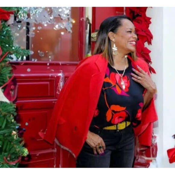 Cabi Coronation Sweater Knit Blazer Women M Red Pockets Preppy Twee Regency Work - Picture 10 of 11